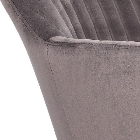 Krzesło Emilia Velvet dark grey/black