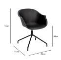 Krzesło Roundy Black