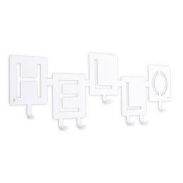Wieszak ścienny Hello biały ( Rozmiar: uniwersalny )
