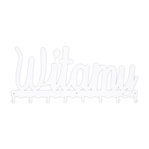 Wieszak ścienny Witamy biały ( Rozmiar: uniwersalny )