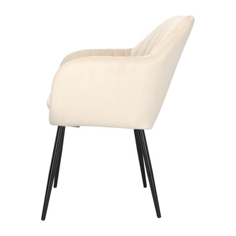 Krzesło Emilia Velvet sand /black