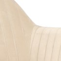 Krzesło Emilia Velvet sand /black