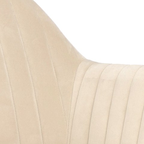 Krzesło Emilia Velvet sand /black