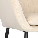 Krzesło Emilia Velvet sand /black