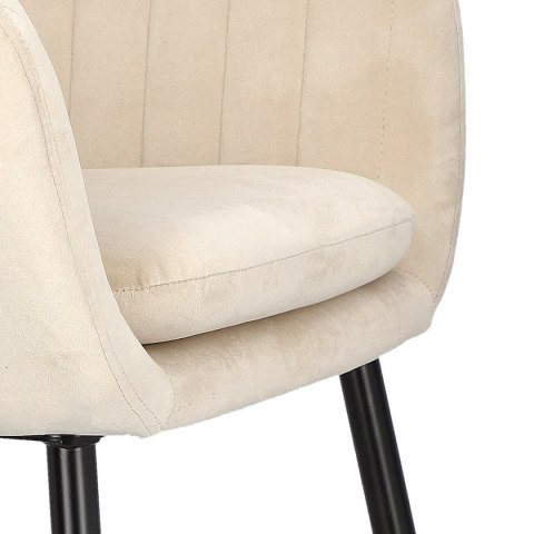Krzesło Emilia Velvet sand /black