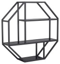 Półka Seaford Octagon czarna ( Rozmiar: uniwersalny )
