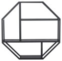 Półka Seaford Octagon czarna ( Rozmiar: uniwersalny )