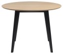 Stół Roxby 105cm naturalny /czarny ( Rozmiar: uniwersalny )