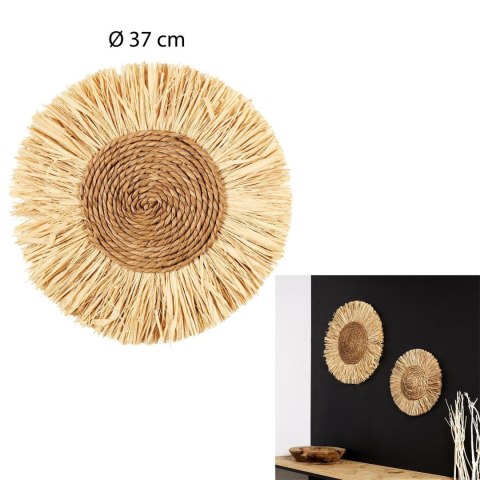 Dekoracja z Rafii okrągła 37cm ( Rozmiar: uniwersalny )
