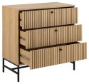 Komoda Albany 3 szuflady dąb naturalny ( Rozmiar: uniwersalny )