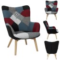 Fotel Uszak szeroki patchwork ( Rozmiar: uniwersalny )