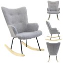 Fotel bujany Helsinki szary ( Rozmiar: uniwersalny )