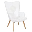 Fotel uszak Helsinki biały patchwork ( Rozmiar: uniwersalny )