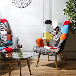 Fotel uszak Helsinki multikolor patchwork ( Rozmiar: uniwersalny )