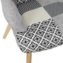 Fotel uszak Helsinki szary patchwork ( Rozmiar: uniwersalny )