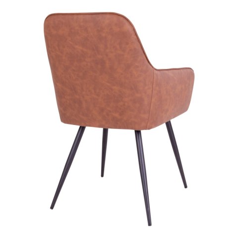 Krzesło Harbo brązowe vintage PU/ czarne ( Rozmiar: uniwersalny )