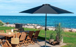 Parasol ogrodowy Houston czarny ( Rozmiar: uniwersalny )