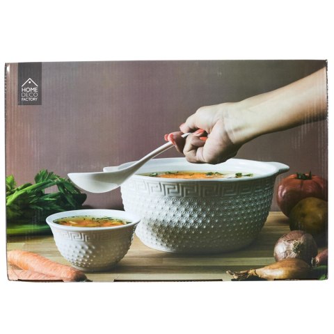 Zestaw do serwowania zup Waza, łyżka, 6