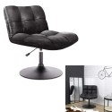 Fotel Anton obrotowy czarny vintage PU ( Rozmiar: uniwersalny )