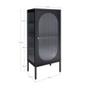 Gablota Adelaide wąska 110cm czarna ( Rozmiar: uniwersalny )
