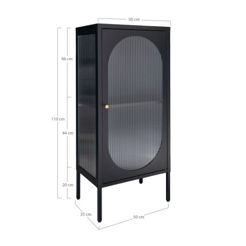Gablota Adelaide wąska 110cm czarna ( Rozmiar: uniwersalny )