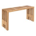 Ławka Benidorm 90cm naturalna tekowa ( Rozmiar: uniwersalny )