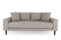 Sofa Lido 2,5 beżowa ciemna/ nogi czarne ( Rozmiar: uniwersalny )