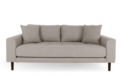 Sofa Lido 2,5 beżowa ciemna/ nogi czarne ( Rozmiar: uniwersalny )