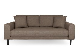 Sofa Lido 2,5 brązowa/ nogi czarne ( Rozmiar: uniwersalny )