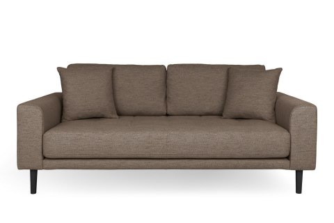 Sofa Lido 2,5 brązowa/ nogi czarne ( Rozmiar: uniwersalny )