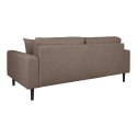 Sofa Lido 2,5 brązowa/ nogi czarne ( Rozmiar: uniwersalny )