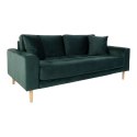 Sofa Lido 2,5 butelkowa zieleń/ nogi naturalne ( Rozmiar: uniwersalny )