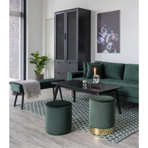Sofa Lido 2,5 butelkowa zieleń/ nogi naturalne ( Rozmiar: uniwersalny )