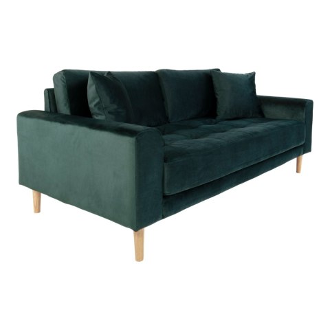 Sofa Lido 2,5 butelkowa zieleń/ nogi naturalne ( Rozmiar: uniwersalny )