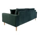 Sofa Lido 2,5 butelkowa zieleń/ nogi naturalne ( Rozmiar: uniwersalny )