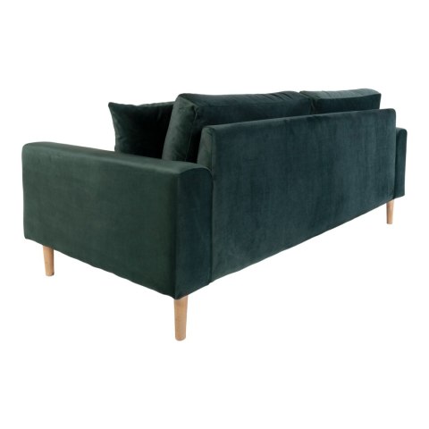 Sofa Lido 2,5 butelkowa zieleń/ nogi naturalne ( Rozmiar: uniwersalny )