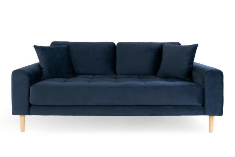Sofa Lido 2,5 granatowa/ nogi naturalne ( Rozmiar: uniwersalny )