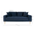Sofa Lido 2,5 granatowa/ nogi naturalne ( Rozmiar: uniwersalny )