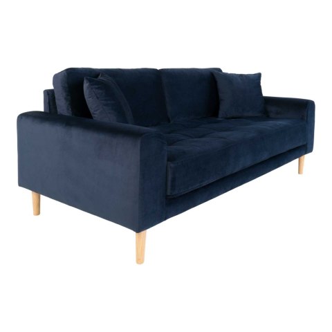 Sofa Lido 2,5 granatowa/ nogi naturalne ( Rozmiar: uniwersalny )