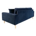 Sofa Lido 2,5 granatowa/ nogi naturalne ( Rozmiar: uniwersalny )