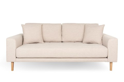 Sofa Lido 2,5 piaskowa/ nogi naturalne ( Rozmiar: uniwersalny )