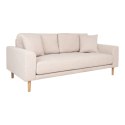 Sofa Lido 2,5 piaskowa/ nogi naturalne ( Rozmiar: uniwersalny )