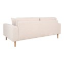 Sofa Lido 2,5 piaskowa/ nogi naturalne ( Rozmiar: uniwersalny )
