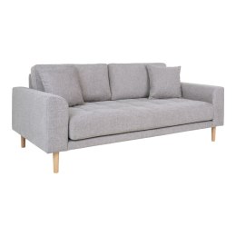 Sofa Lido 2,5 szara jasna/ nogi naturalne ( Rozmiar: uniwersalny )