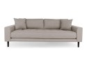 Sofa Lido 3 beżowa ciemna/ nogi czarne ( Rozmiar: uniwersalny )