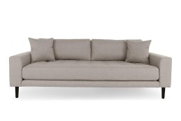 Sofa Lido 3 beżowa ciemna/ nogi czarne ( Rozmiar: uniwersalny )
