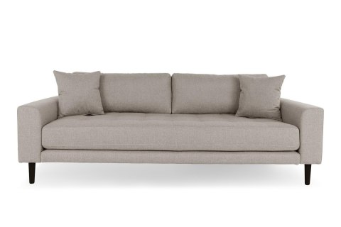 Sofa Lido 3 beżowa ciemna/ nogi czarne ( Rozmiar: uniwersalny )