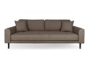 Sofa Lido 3 brązowa/ nogi czarne ( Rozmiar: uniwersalny )