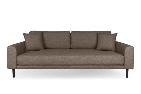 Sofa Lido 3 brązowa/ nogi czarne ( Rozmiar: uniwersalny )