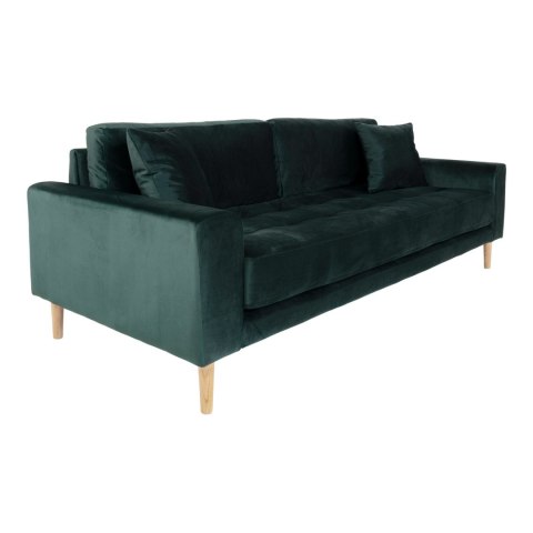 Sofa Lido 3 butelkowa zieleń/ nogi naturalne ( Rozmiar: uniwersalny )